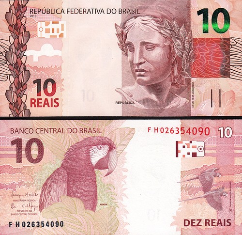 Brasile reais 2010 unc - reais, nd